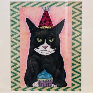 Original Art; Pen & Pastel #starvingartist #framed